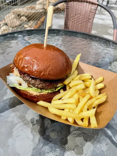 Domácí burger z kiosku U Hrocha